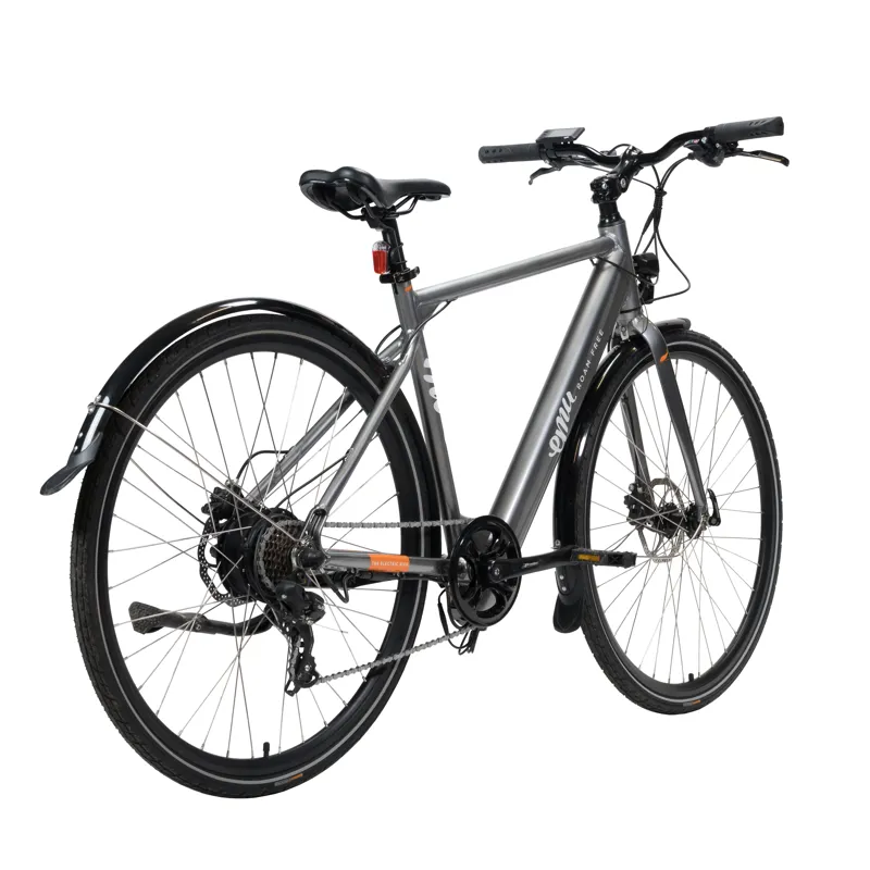 EMU Evo Crossbar 700c Wheel Electric Bike Metallic Grey-1